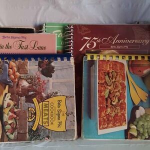 Beta Sigma Phi Cookbooks - 8 Total